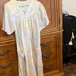Floral Button-Down Nightgown